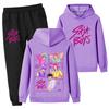 PB1217-2 Kids Boys Girls Kpop Mira Zoey Rumi Sajaboys Double-sided Print Long Sleeves Hoodie Pants Trousers Clothes Sets
