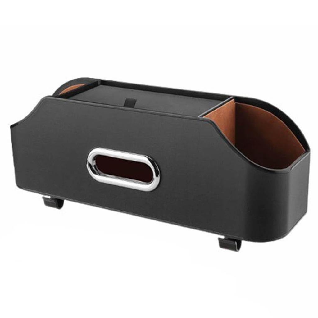 Multifunctional Car Back With Plastic Storage Box And Cup Holder For Travel Thing
