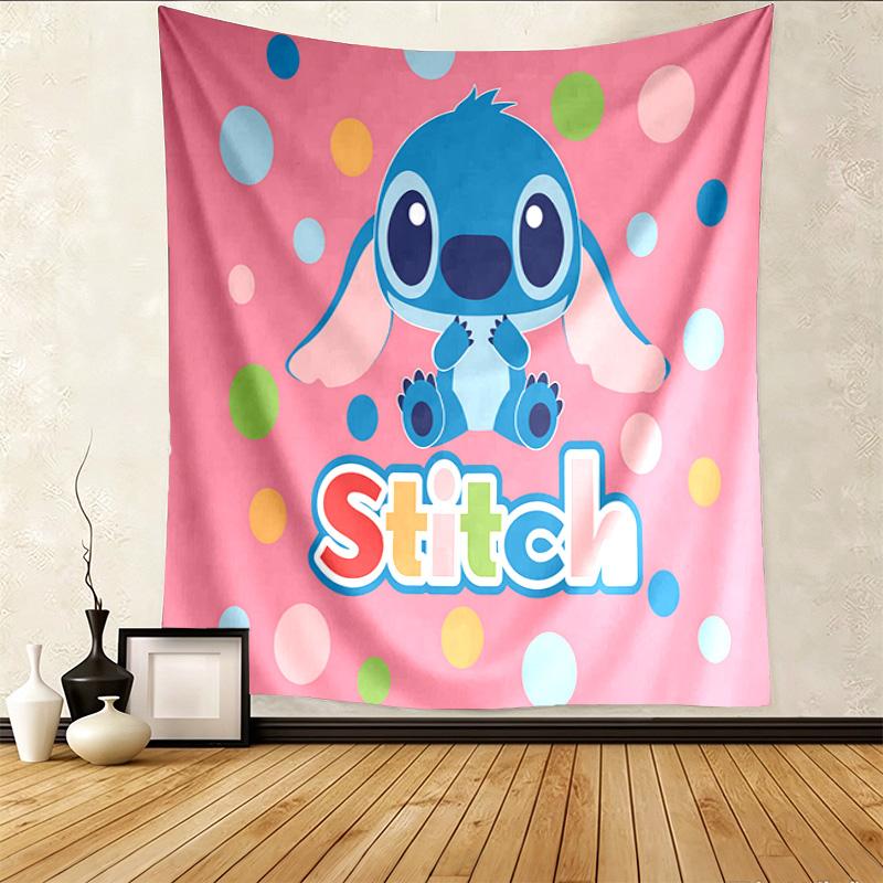 Stitch Art Pattern Tapestry Wall Hanging Boho Aesthetic Wall Blanket For Bedroom Living Room Dorm Home Wall Decor 1012122
