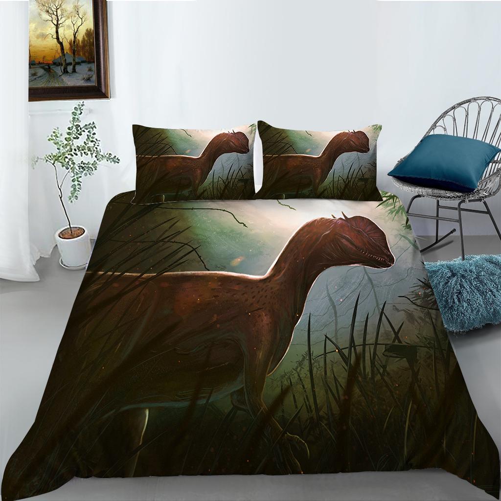 3D Digital Printing Polyester Bedding Two-Or Three-Piece Dinosaur Series