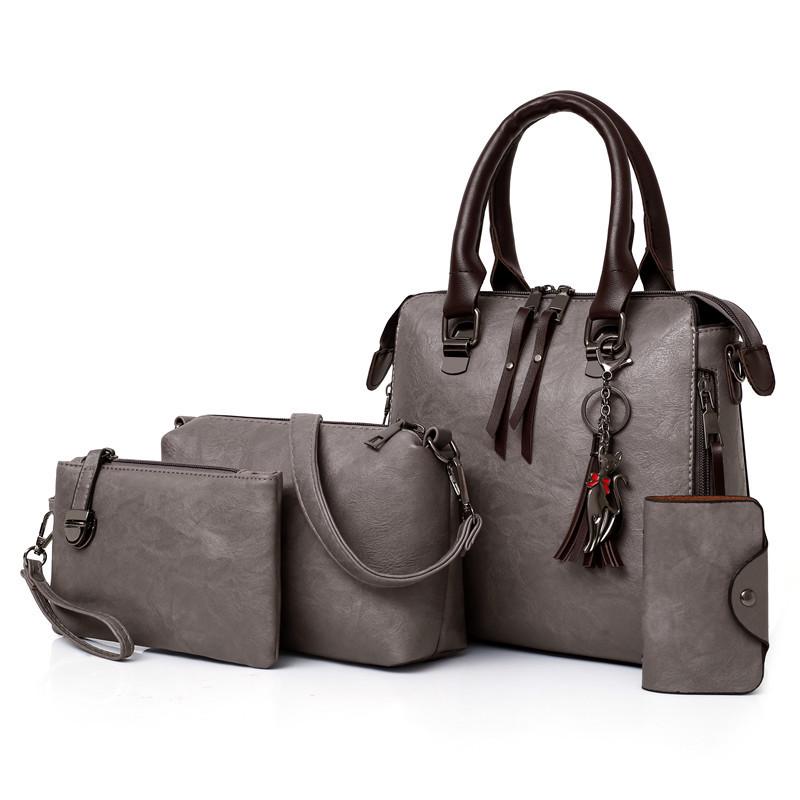 2025 Cross-Border E-commerce Fashion: European & American Retro Women's Crossbody & Shoulder Bag Set