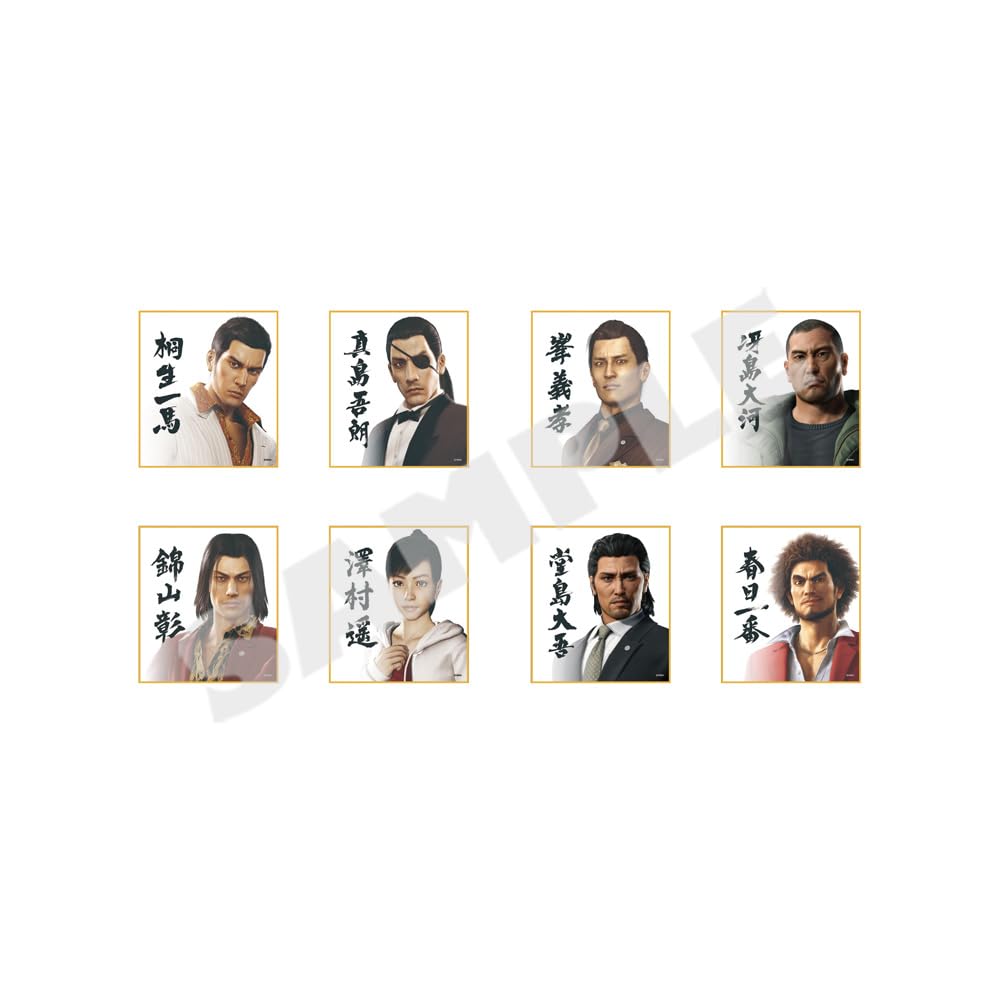 

Mini Shikishi Collection Premium Select types in Yakuza Vol.1 (8 total) [BOX] белый