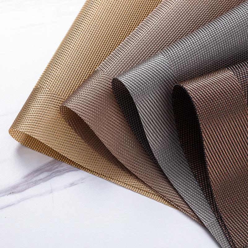 Rectangular PVC Placemat European Waterproof Anti-slip Coasters Dining Table Mats Heat Resistant Pad Cup Coffee Mats Home Decor