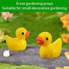 Mini Resin Yellow Duck Ornament (10/30/50/100PCS) - DIY Accessories, Micro Landscape, Dollhouse & Cake Decoration