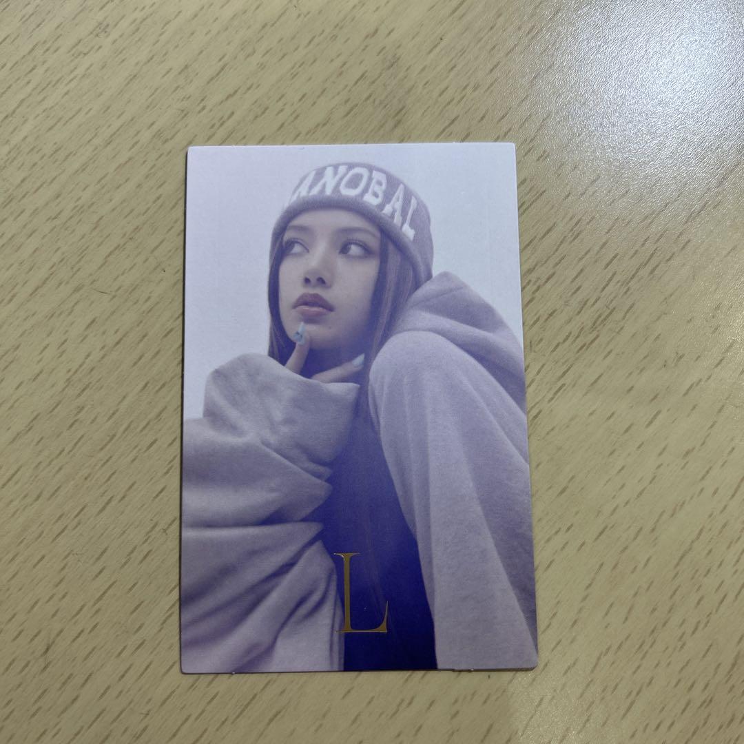 

[USED] BLACKPINK trading card Lisa Gold rare card LALISA