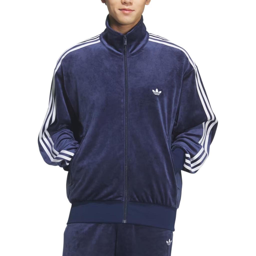 Adidas Originals Firebird FB TT Stand Collar Loose Fit Sports Long Sleeve Fleece Jacket Unisex Jacket KQ5475