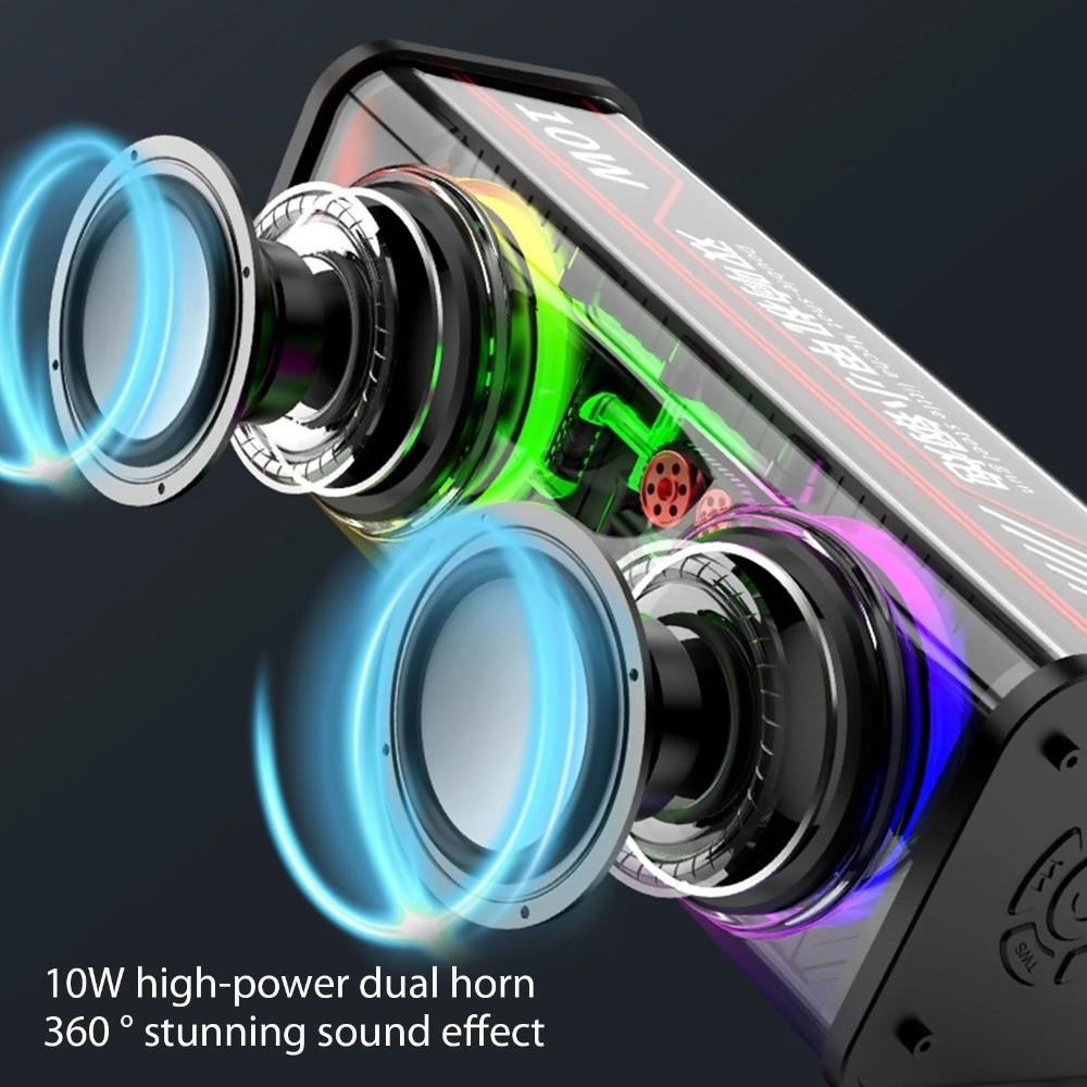 Mini Size Mecha Speakers Transparent Wireless Speakers New Bluetooth 5.0 Speakers