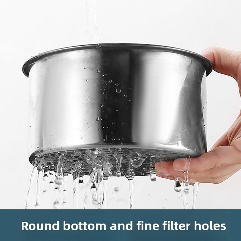 Stainless Steel Swan-shaped Sink Litter Strainer Basket Kitchen Corner Filter Basket Sink Household Drain Basket Rack Hooking