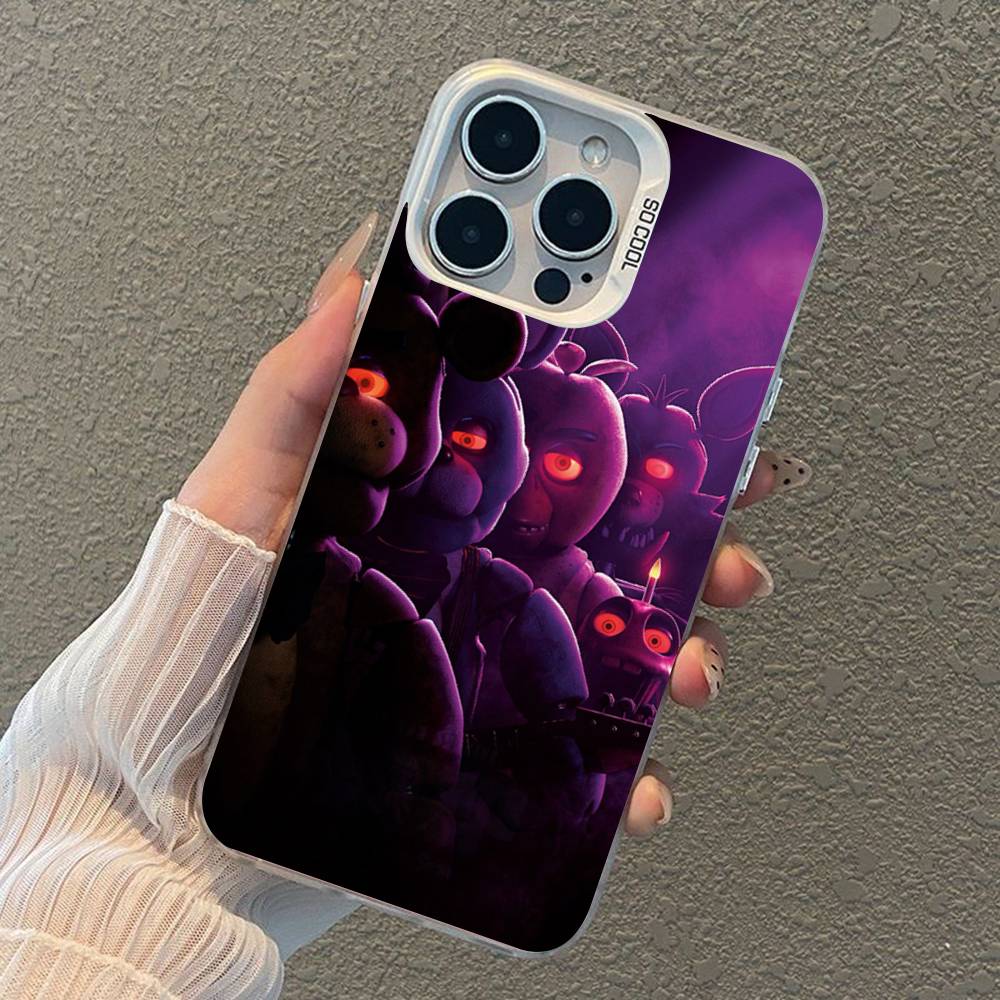 W-Fnaf-e-Fives-nights-At-Freddys Versilbert Innen Handyhülle Für iPhone 17 16 15 14 11 12 13 Pro Max Plus X XR XS Max Farbe