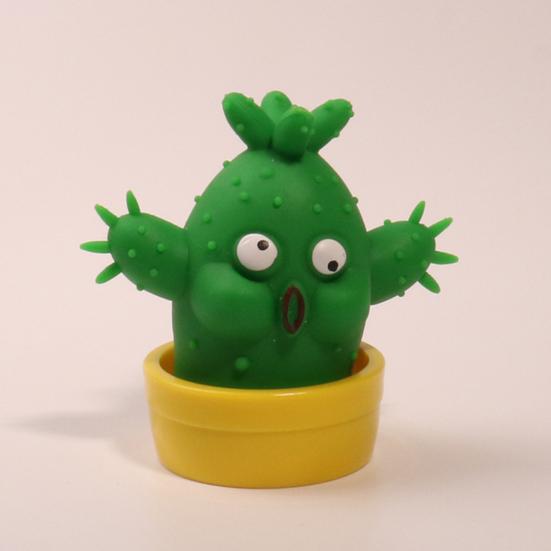 Cute Potted Cactus Stretchable Squeeze Toy Soft TPR Kids Pinch Toy Relief Adult Stress Fidget Toy