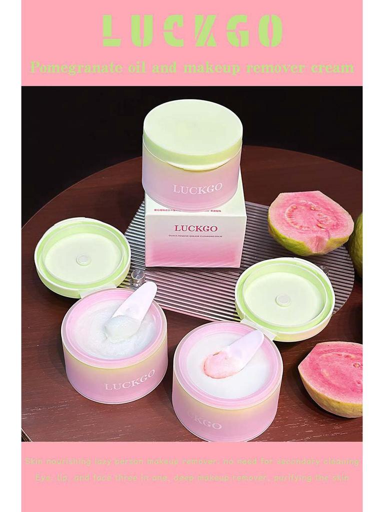 LUCKGO Granatapfelöl Make-up-Entferner-Balsam - Sanfte Tiefenreinigung, erfrischende Ölregulierung, nicht komedogen.