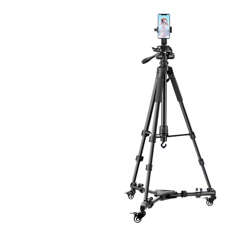 Professional Mobile Phone & DSLR Tripod with Pulley and Universal Ball Head for Live Streaming