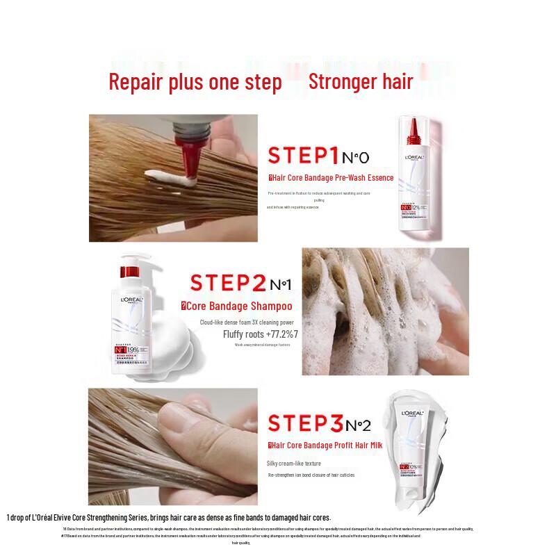 L'Oreal Core Strengthening Shampoo Twin Pack