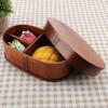 Holz-Lebensmittelaufbewahrungsbehälter 19*12*6cm Tragbare Lebensmittelbox für Zuhause Büro