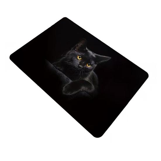 Realistic Animal Floor Mat 3D Optical Illusion Rug Cute Cat Design Entrance Rug Non-slip Dog Doormat for Bathroom Kitchen Living Room Bedroom