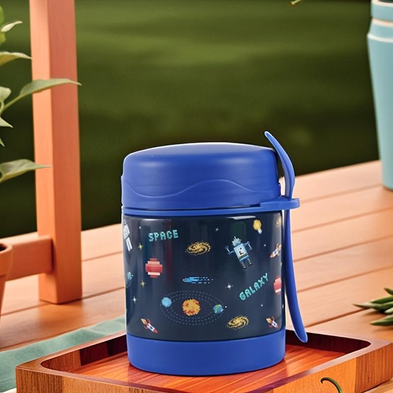 10oz Stainless Steel Lunch Box with Spoon Thermal Food Container Vaccum Cup Insulate Bento Box Thermos Soup Cup for Kids School