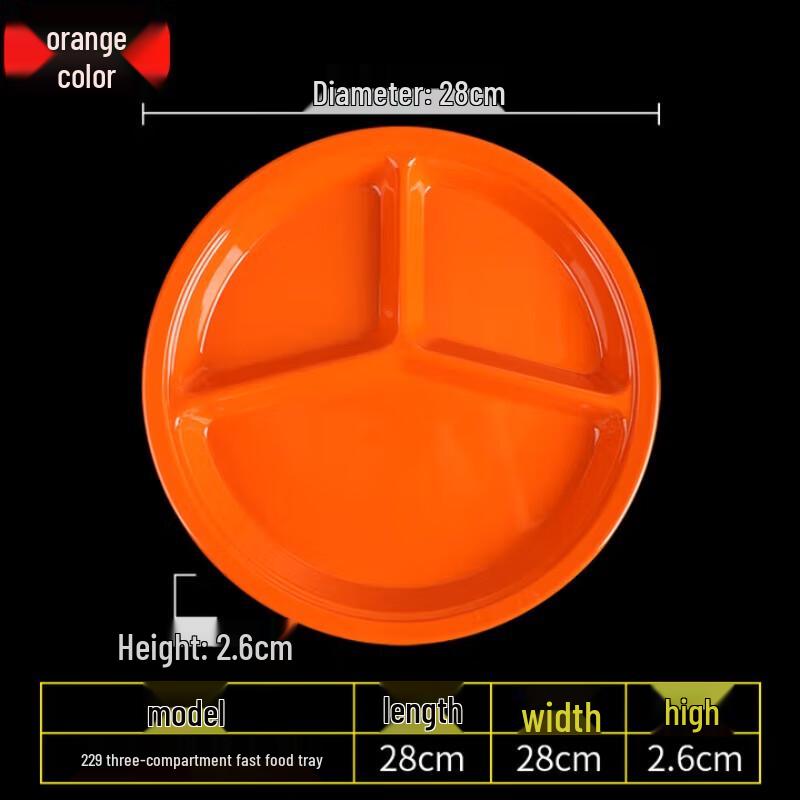 Melamine Divided Dinner Plate