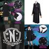Wednesday Addams School Uniform Dress Polyester Cosplay Costume For Girls