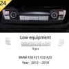 For BMW 1 2 Series F20 F21 F22 F23 Carbon fiber Car Control CD Panel Cover Trim Air conditioning Outlet Frame Decoration Sticker LNYCP1