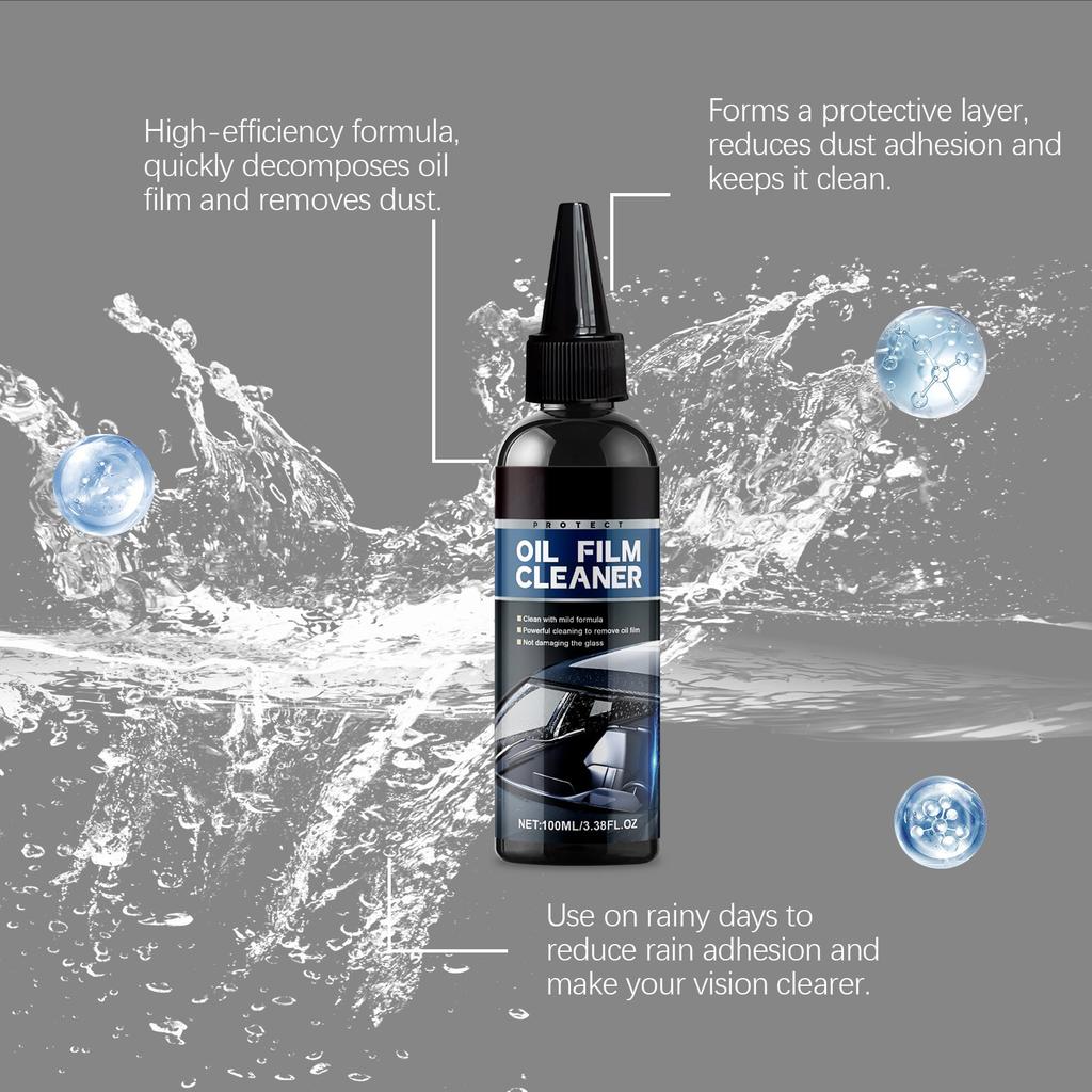 Car Oil Film Cleaner, Car Window Rain And Fog Cleaning Coating Agent, Car Glass Cleaner 100ml