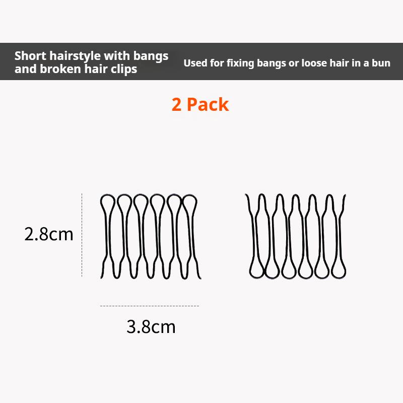 Haarkamm zum Kämmen des Hinterkopfes, Haarordnungswerkzeug, Haarbrötchen fixiert, Unsichtbare kleine Klammer, Haarspange