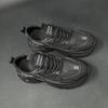 Sapatos de pai respiráveis de sola grossa originais sapatos de skate sapatos da moda sapatos casuais pretos