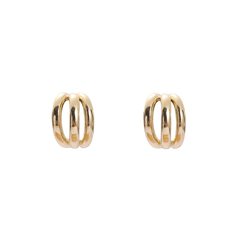 Minimalist Metallic Ear Cuff Hoops: No-Piercing European & American Style