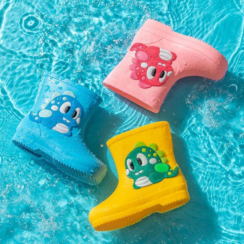 Cartoon Baby Non-Slip Waterproof Rubber Rain Boots - Cute Toddler Shoes