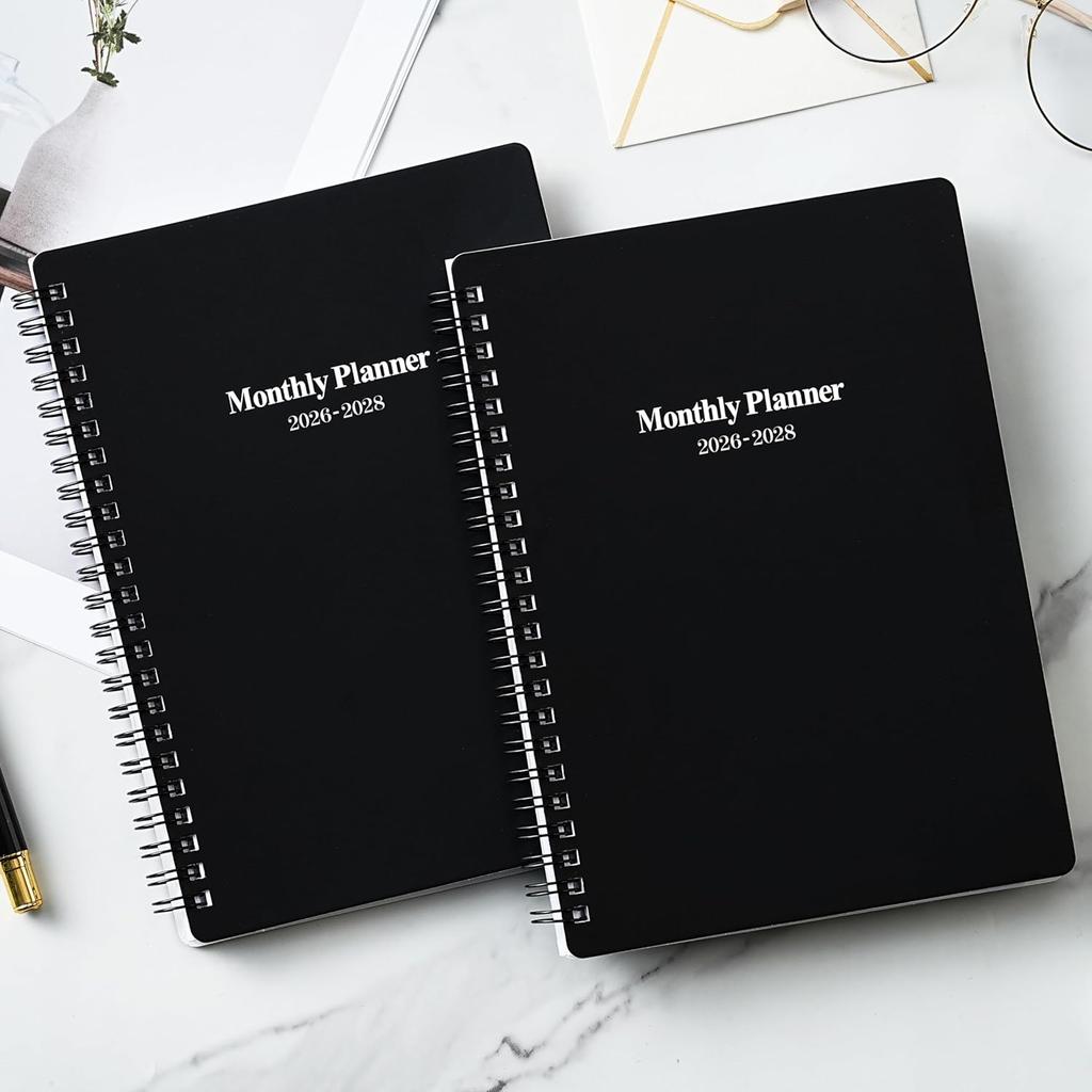 2026-2028 Monthly Planner/Calendar - 3 Year Monthly Planner, Jan. 2026 - Dec. 2028, 6.4" x 8.5", 36 Months Tabs, 30 Notes Pages, Double-Side Pocket,