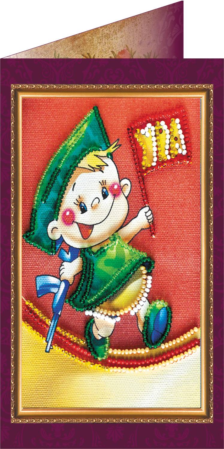 

Набір для вишивки бісером Абрис Арт Листівка Професії 140x84мм 3 Defender 140x84mm