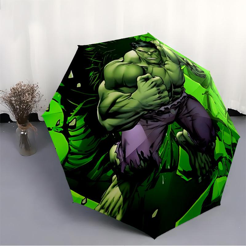 1 Stück Hulk, Automatischer Regenschirm 8-Rippen-Design Kompaktes Getriebe für Reisen im Freien, Perfektes Geschenk für Geburtstage von Freunden yy250815088
