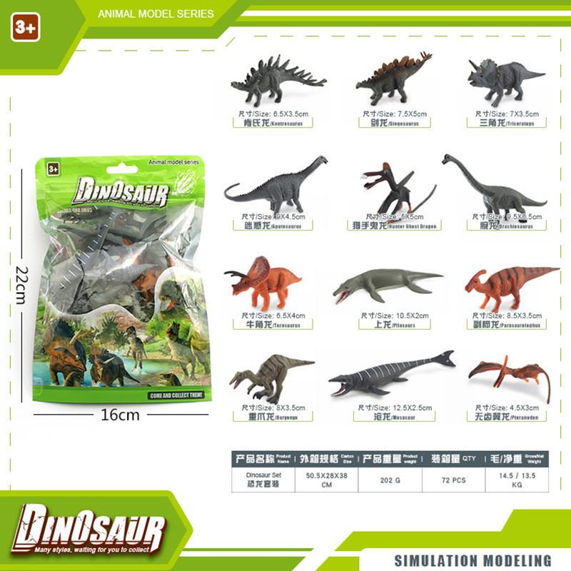 Authentic Style Dinosaur Model Collection Including Velociraptor Tyrannosaurus Triceratops And Stegosaurus Ideal For Gifts C And