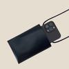 High-End Retro Lambskin Leather Phone and Glasses Pouch
