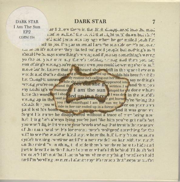 CD DARK STAR - I Am The Sun EP2 CDEM534 Harvest 1999 Europe Dance & Electronica Used