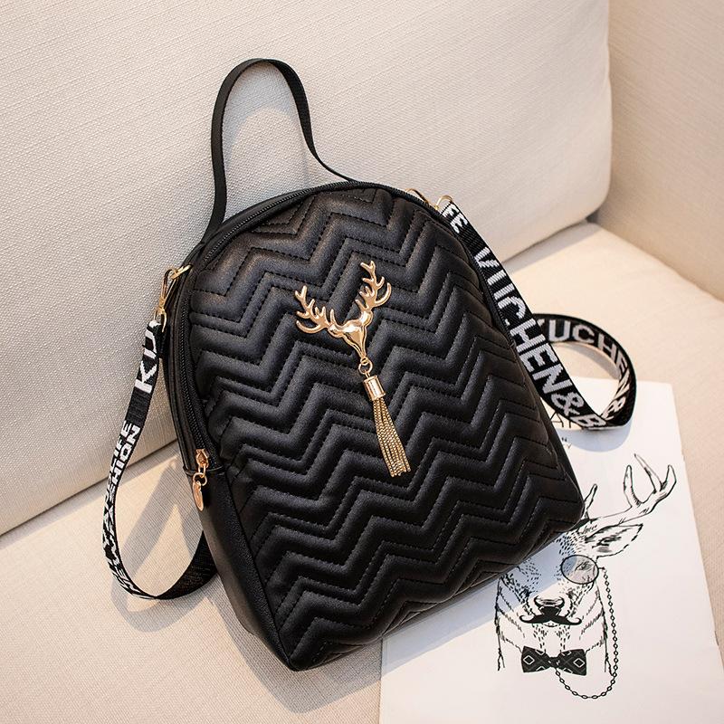 Backpack Versatile Fashion Niche Textured Women's Bag Large Capacity Mobile Phone Makeup Backpack