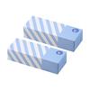 Amazing Odor-proof Bag Bos Striped Package Set of 2/light Blue L Size 90 Pieces for Processing Baby Diapers, Pet Poop, Food Waste, Sanitary Items, Etc