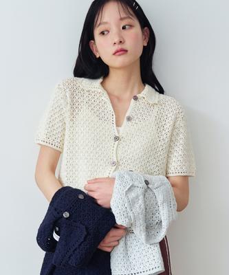 KNIZURE Handmade Collared Knit Cardigan_3 Colors