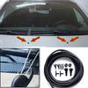 Universal Car Dual Hole Windshield Washer Nozzle Water Spray Nozzle for Most CarsConnector Replacement Wiper Water Spray Jet Kit