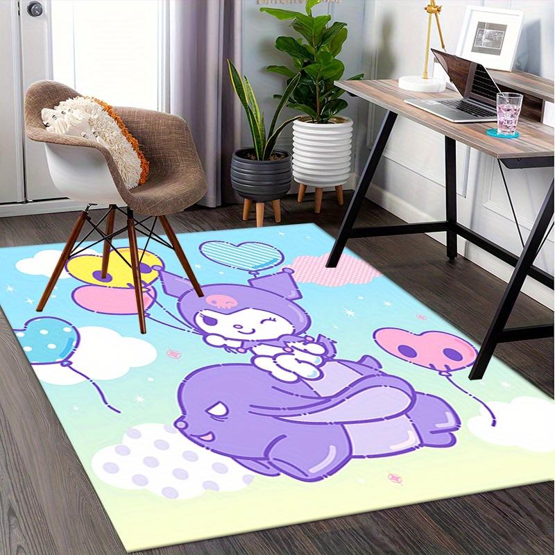 Office Rug Cute character, Balloons Anti-Slip Rug, Machine Washable for Living Room, Bedroom, Office, Multiple Sizes, Bedroom Mat, Decorative Mat, Dur