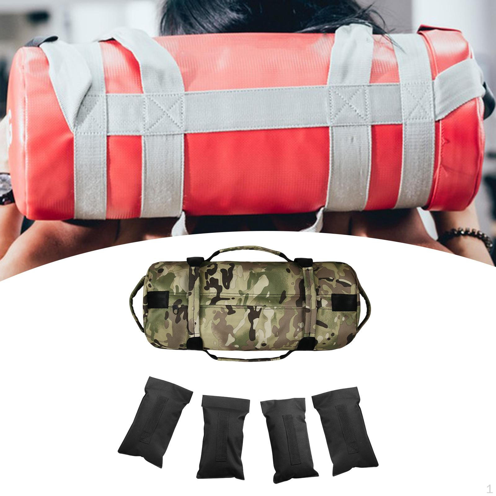 

Unfilled Sandbag Weighted Bag Canvas Portable Empty Inner Bags with Handles for Running Outdoor хакі