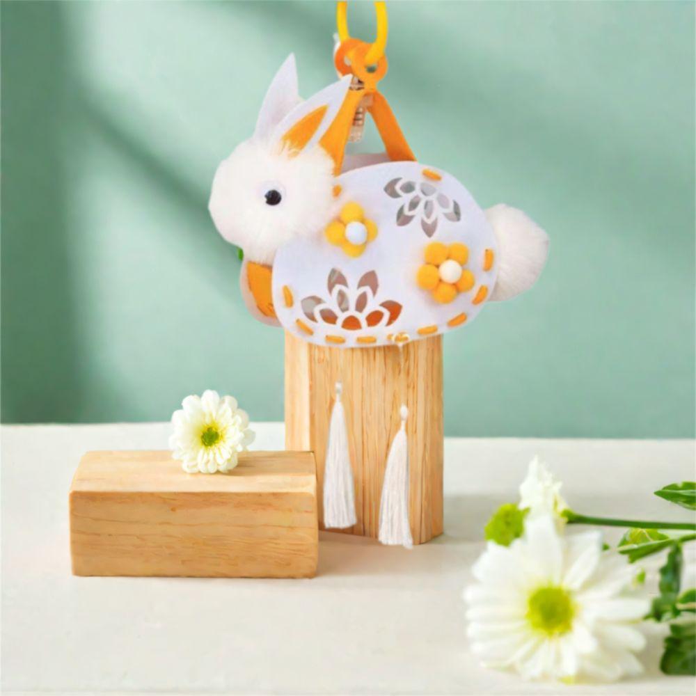 Chinese Style Rabbit Lantern Traditional LED Lantern Toys Cute Luminous Toy Pendant  New Year