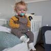 Huge Size 70cm Lifelike Reborn Baby Doll Liam Exquisite 3D Color Painted Alive Newborn Doll Soft Touch Cotton Body Rebirth Doll with Rooted Curly Hair