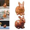 Rabbit Figurine Ornament Rabbit Figurine Art Home Furnishing Decoration Rabbit Statue Decor for Garden Living Room Bedroom Home