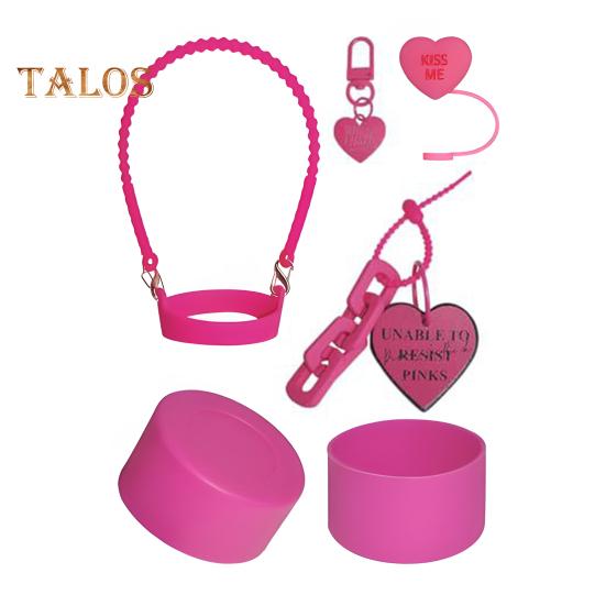 

Набір силіконових соломинок із 5 шт. для стаканів на 30/40 унцій Включає ремінці для ручок Аксесуари для чашок без BPA для пляшок Hydro F