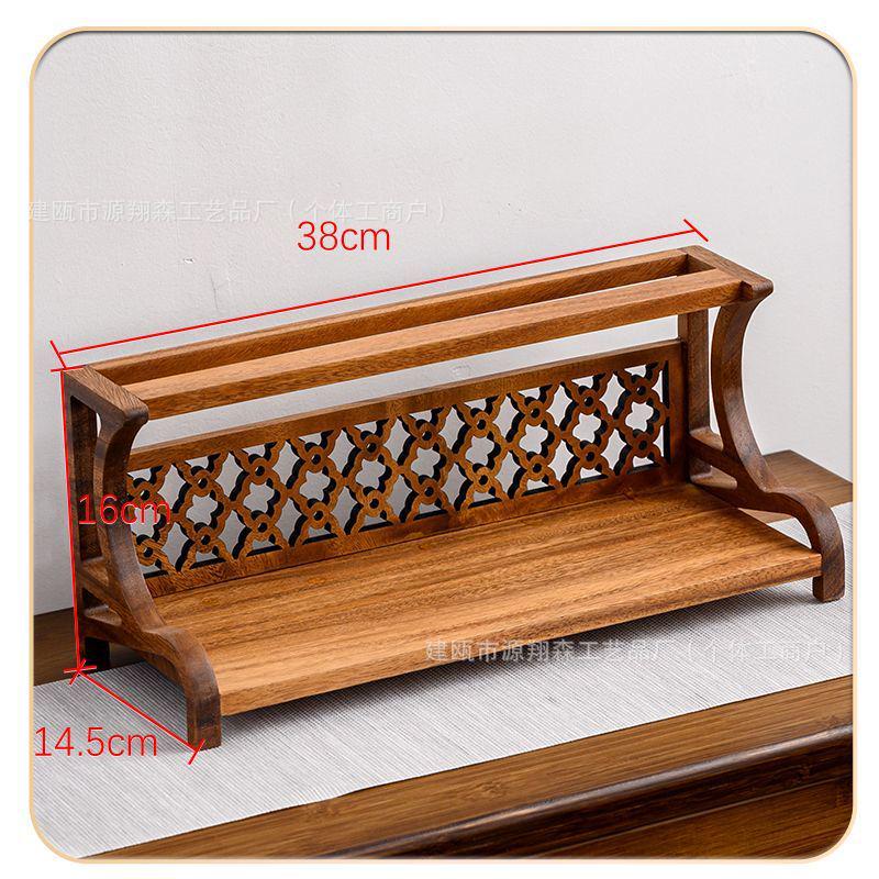 Новая настольная полка из массива дерева в китайском стиле для демонстрации чайного сервиза и чайника Цзыша 4190₽