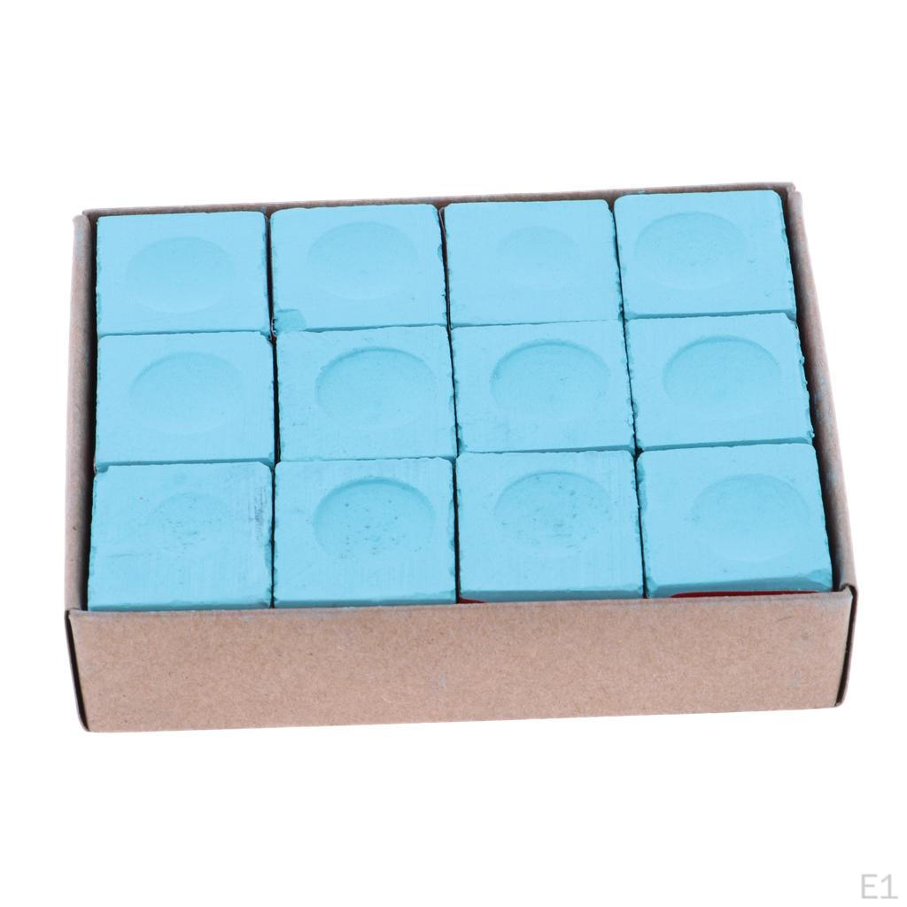 12 Pcs Premium Billiard Snooker Cues Tips Chalk Accessories