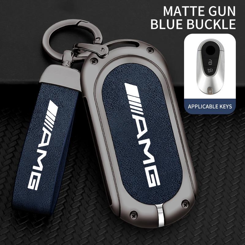

New 2025 Zinc Alloy Leather Car Remote Key Case Cover Bag Accessory For Mercedes Benz W212 W213 W205 W177 W247 W176 CLS CLA CLK