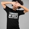 I Survived My Wifes Masters Degree T Shirt Proud Husband Postgraduate