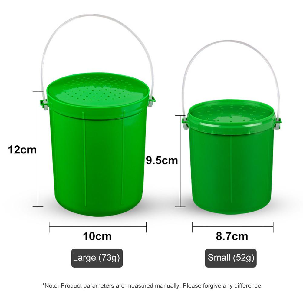 Wiadro na przynęty wędkarskie Oddychające Pudełko na żywe robaki Plastikowy Uchwyt na przynęty wędkarskie Przenośny Uchwyt Narzędzie do przechowywania Sprzęt wędkarski