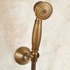 1pc Antique Shower Head Holder Solid Brass Bracket Wall Mounted Handheld Showers Stand Gold Bronze Black Base Minimalist Retro